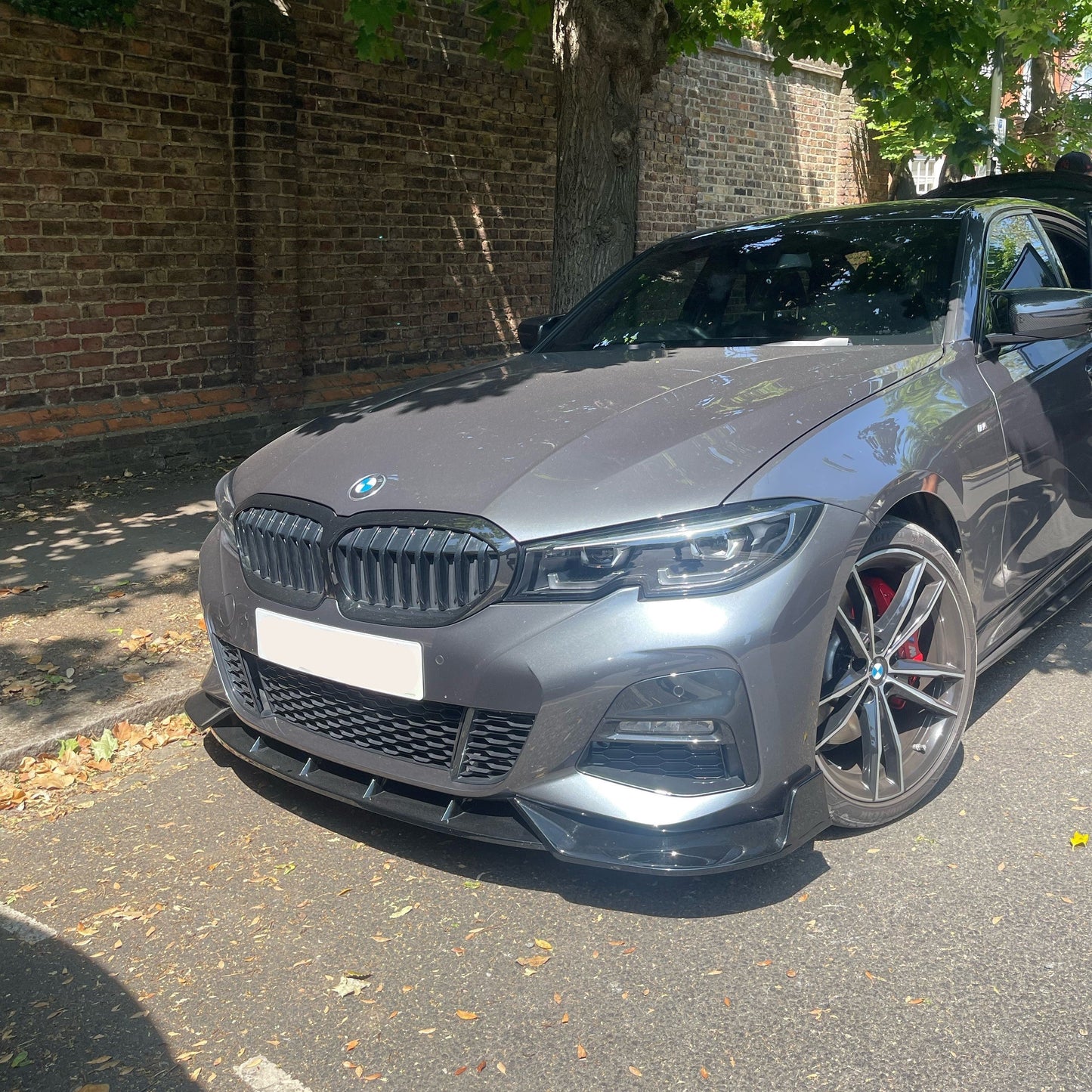 BMW 3 Series G20 G21 Pre-LCI Gloss Black Competition Style Front Splitter 19-22 by Carbon Factory-Carbon Factory