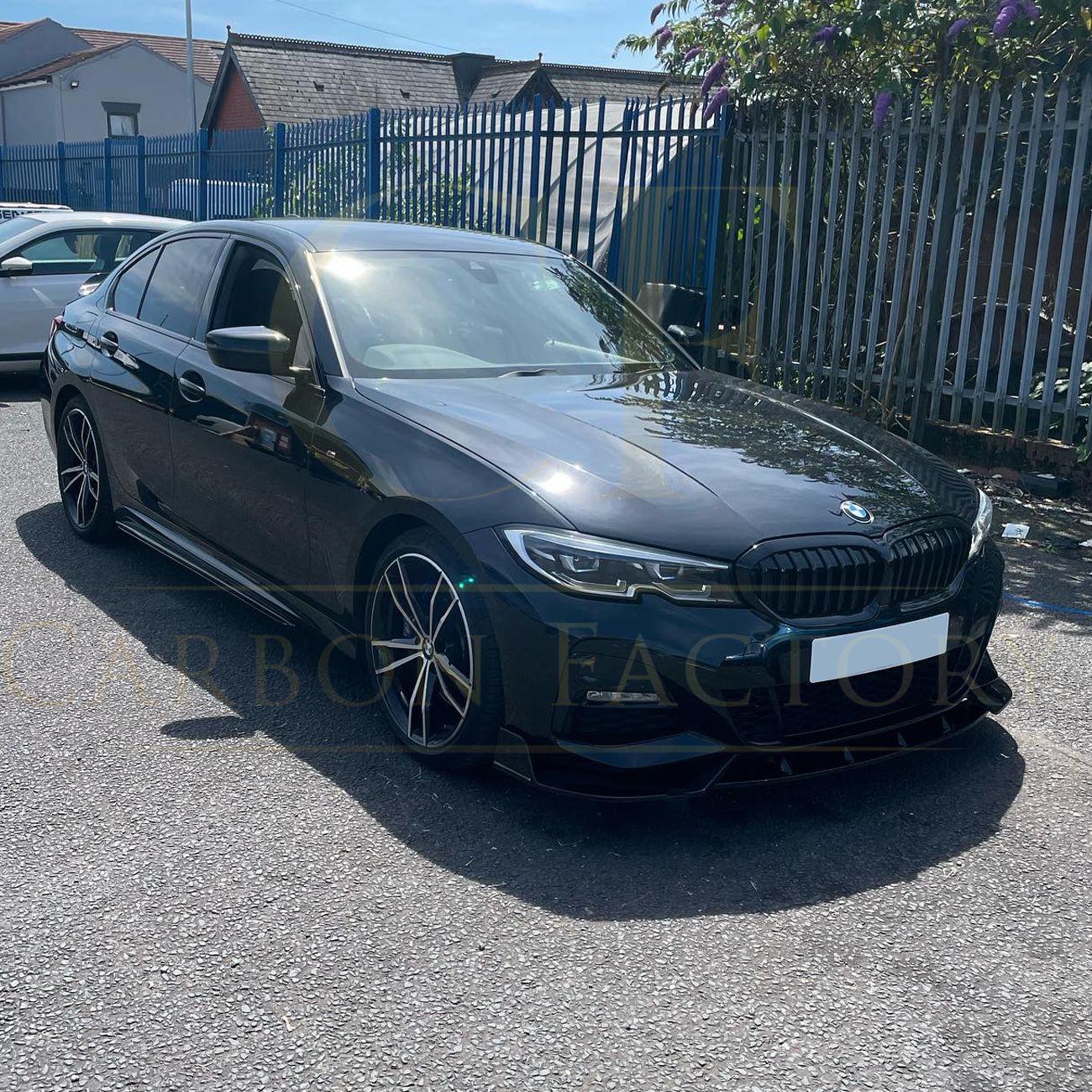 BMW 3 Series G20 G21 Pre-LCI Gloss Black Competition Style Front Splitter 19-22 by Carbon Factory-Carbon Factory