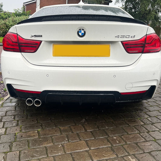 BMW 4 Series F32 Coupe MP Style Gloss Black Boot Spoiler 14-20 by Carbon Factory-Carbon Factory