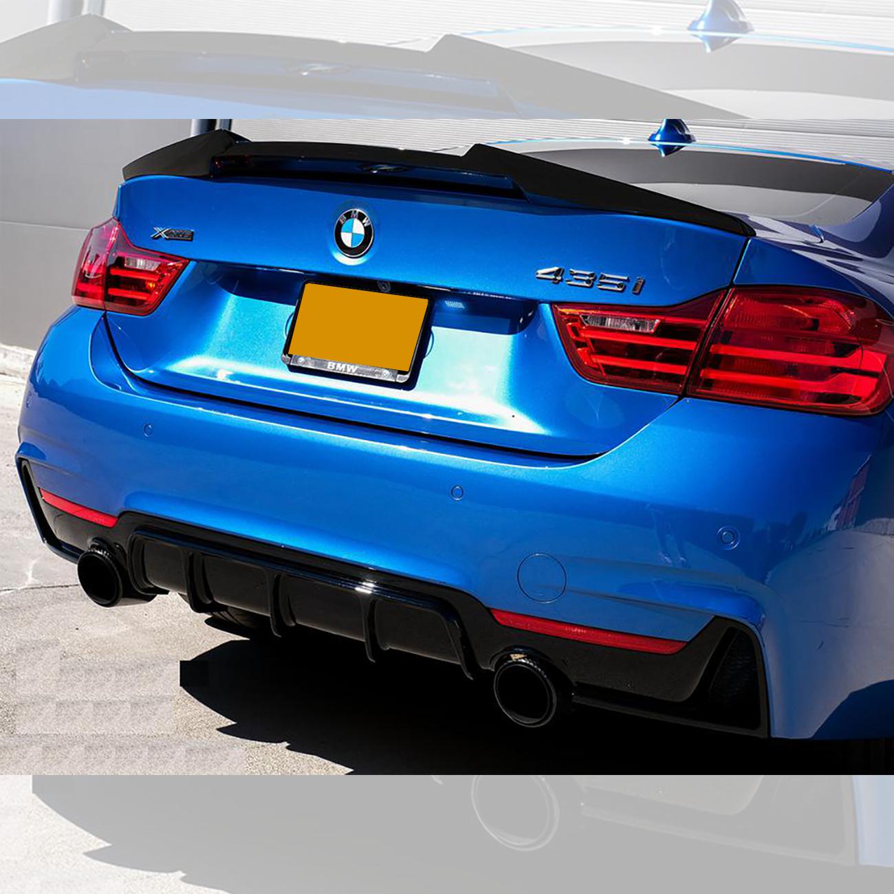 4 Series - F32 Coupe: Gloss Black Performance Style Spoiler 14-20