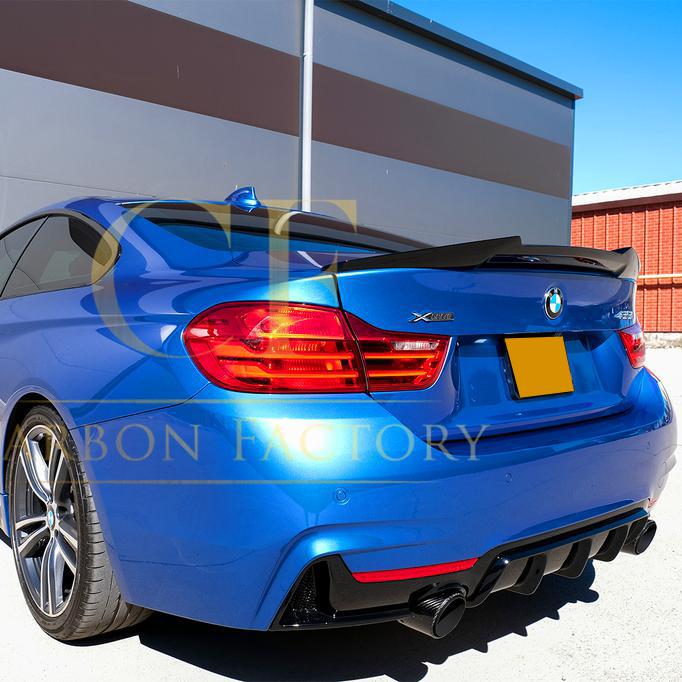 BMW 4 Series F32 Coupe V Style Gloss Black Boot Spoiler 14-20 by Carbon Factory-Carbon Factory