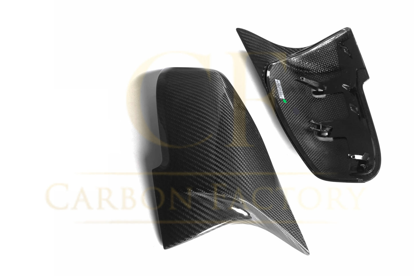 BMW 4 Series F32 F33 F36 V Style Pre-Preg Carbon Fibre Replacement Mirror Covers 12-20 by Carbon Factory-Carbon Factory