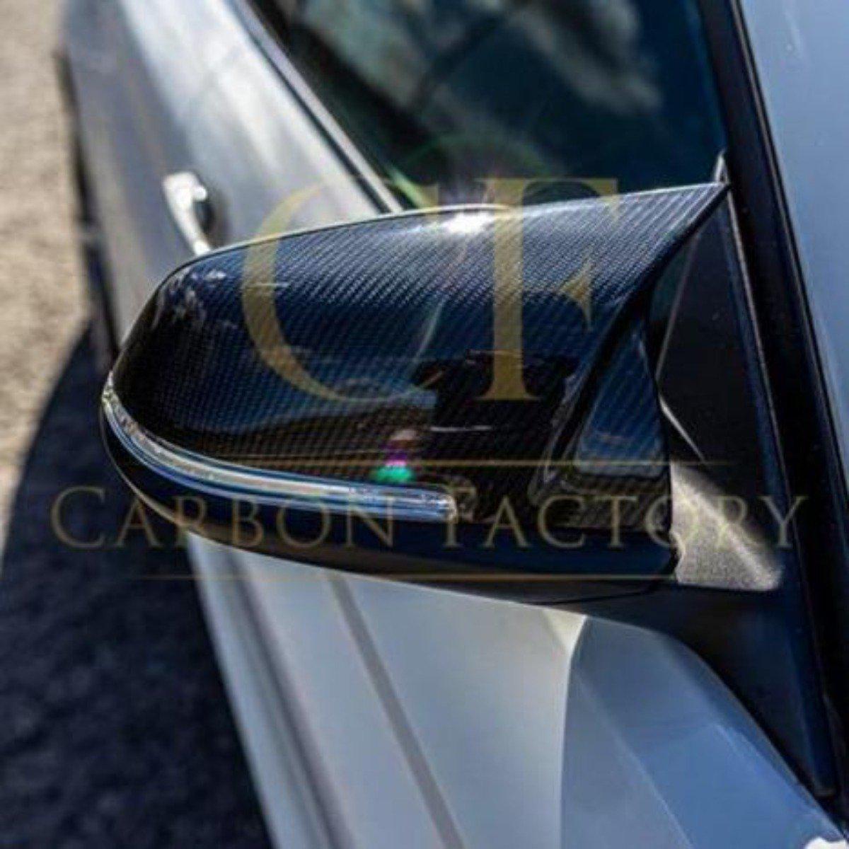 BMW 4 Series F32 F33 F36 V Style Pre-Preg Carbon Fibre Replacement Mirror Covers 12-20 by Carbon Factory-Carbon Factory