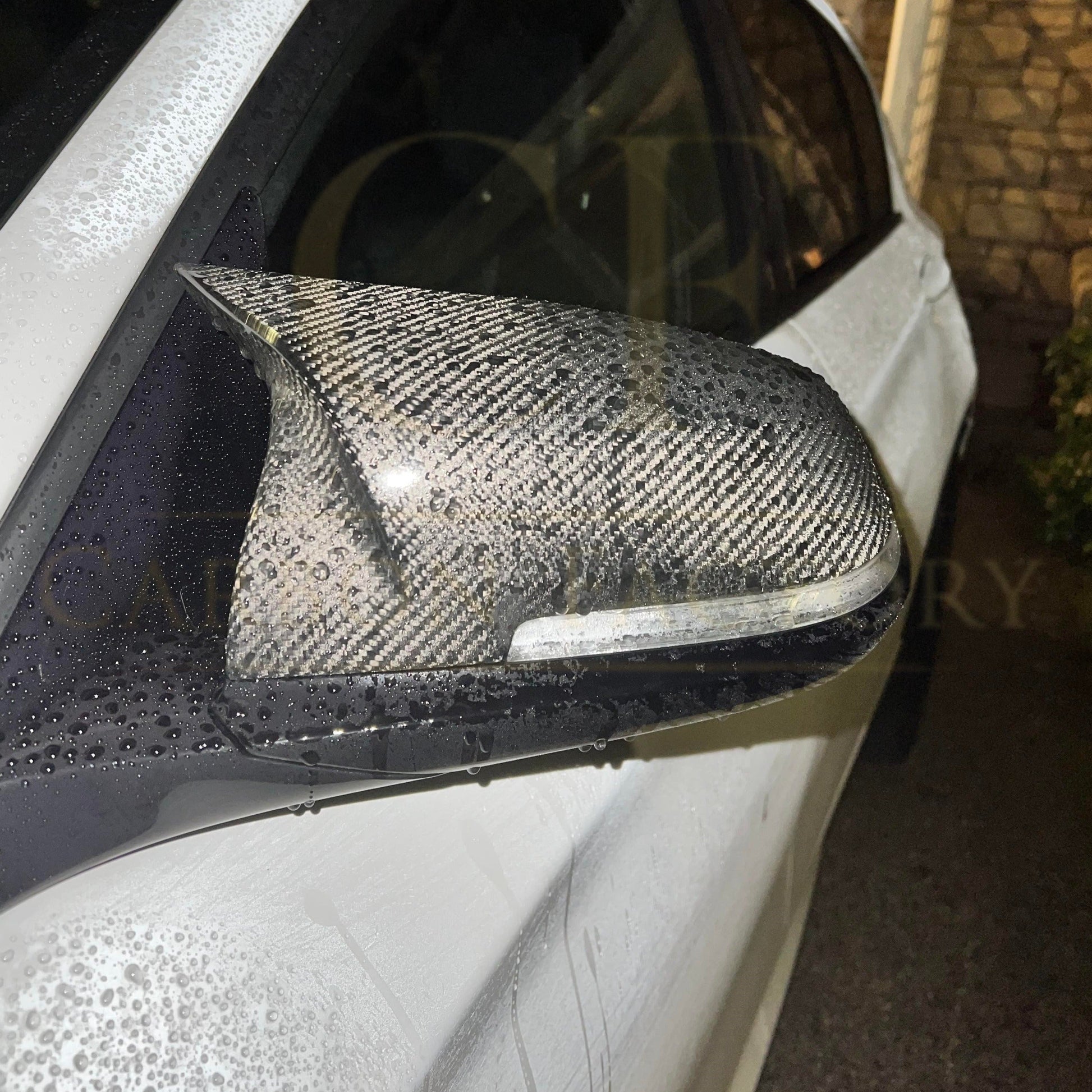 BMW 4 Series F32 F33 F36 V Style Pre-Preg Carbon Fibre Replacement Mirror Covers 12-20 by Carbon Factory-Carbon Factory