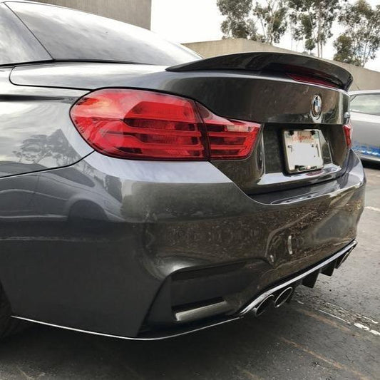 BMW 4 Series F33 Convertible inc F83 M4 MP Style Carbon Fibre Boot Spoiler 14-20-Carbon Factory