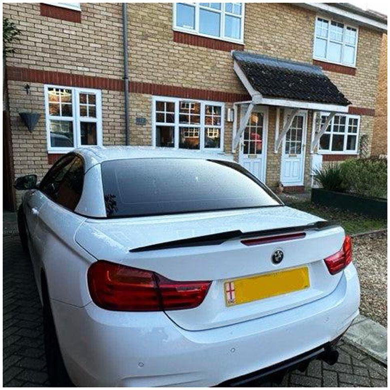 BMW 4 Series F33 Convertible inc F83 M4 V Style Pre-preg Carbon Fibre Boot Spoiler 14-20-Carbon Factory