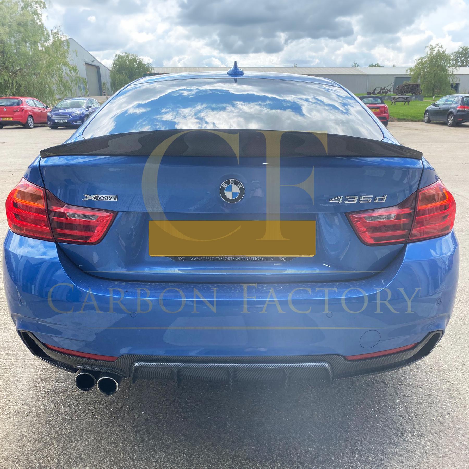 BMW 4 Series F36 Gran Coupe Carbon Fibre Boot Spoiler DS Style 14-20 by Carbon Factory-Carbon Factory