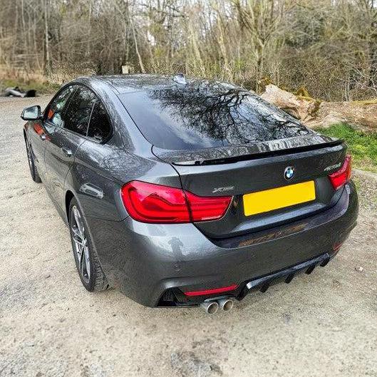 BMW 4 Series F36 Gran Coupe MP Style Gloss Black Boot Spoiler 14-20-Carbon Factory