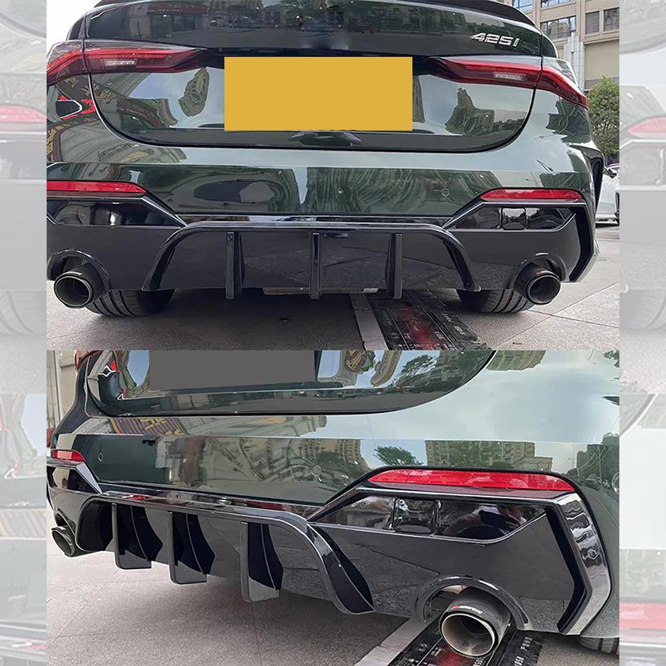 BMW 4 Series G22 G23 Gloss Black MP Style Rear Diffuser 20-Present-Carbon Factory