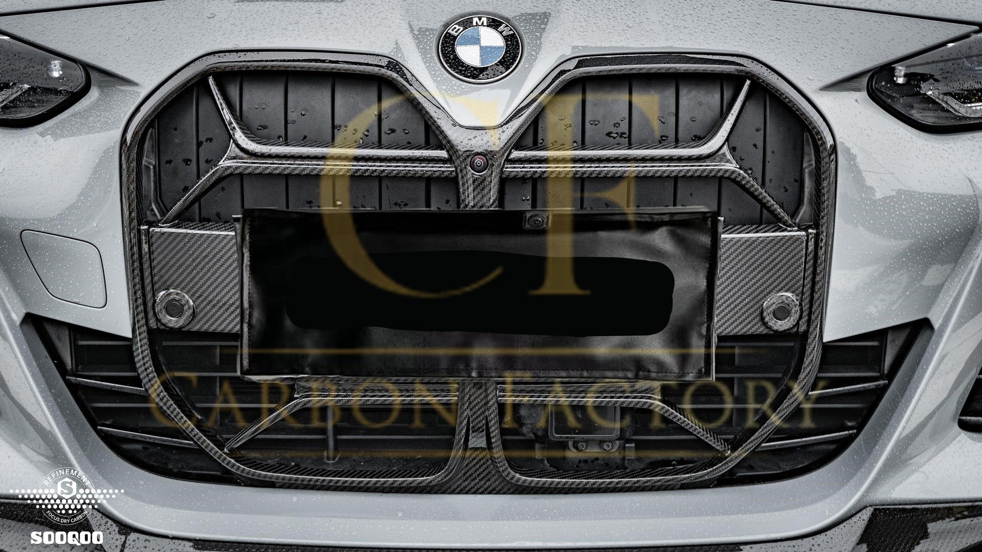 BMW 4 Series G26 CSL Style Pre-Preg Carbon Front Grille 20-Present-Carbon Factory