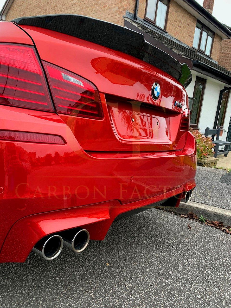 BMW 5 Series F10 inc M5 Carbon Fibre Boot Spoiler PSM Style 10-17 by Carbon Factory-Carbon Factory