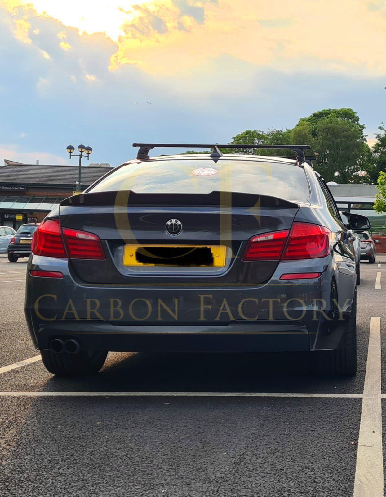 BMW 5 Series F10 inc M5 Carbon Fibre Boot Spoiler PSM Style 10-17 by Carbon Factory-Carbon Factory