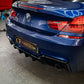 BMW 6 Series F06 F12 F13 M Sport V Style Gloss Black Rear Diffuser 12-17 (Dual Exhaust)-Carbon Factory