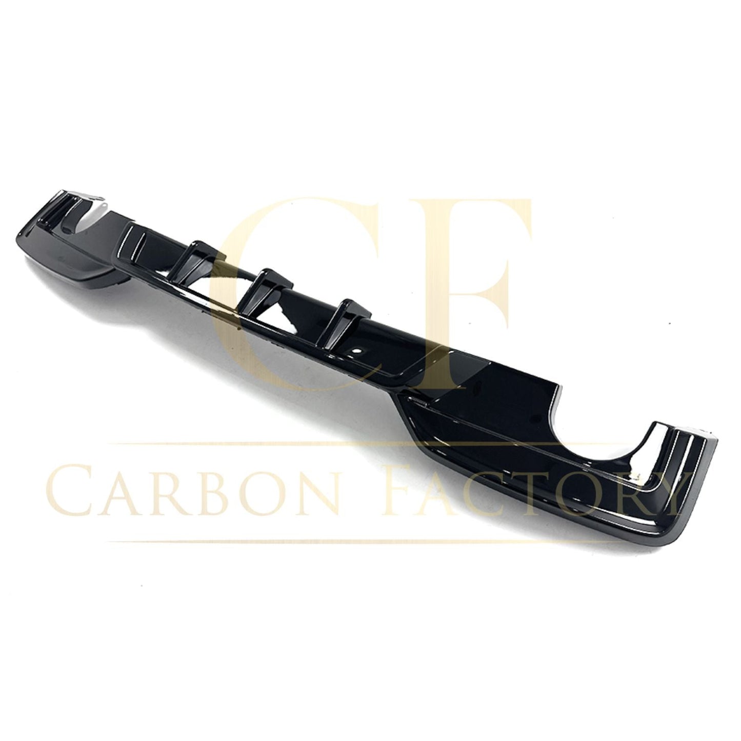 BMW 6 Series F06 F12 F13 M Sport V Style Gloss Black Rear Diffuser 12-17 (Dual Exhaust) by Carbon Factory-Carbon Factory