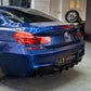 BMW 6 Series F06 F12 F13 M Sport V Style Gloss Black Rear Diffuser 12-17 (Dual Exhaust) by Carbon Factory-Carbon Factory