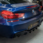 BMW 6 Series F06 F12 F13 M Sport V Style Gloss Black Rear Diffuser 12-17 (Dual Exhaust) by Carbon Factory-Carbon Factory