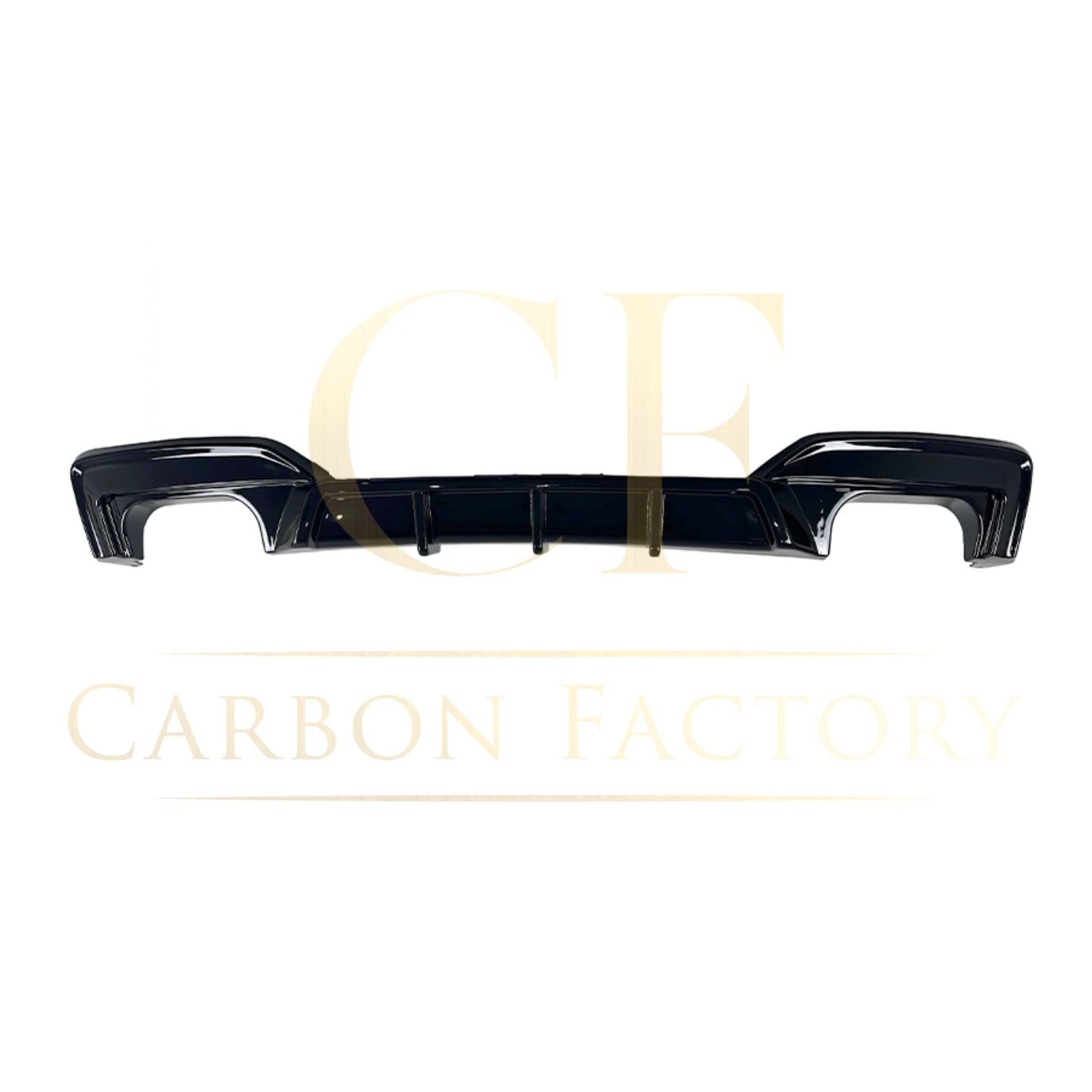 BMW 6 Series F06 F12 F13 M Sport V Style Gloss Black Rear Diffuser 12-17 (Quad Exhaust) by Carbon Factory-Carbon Factory