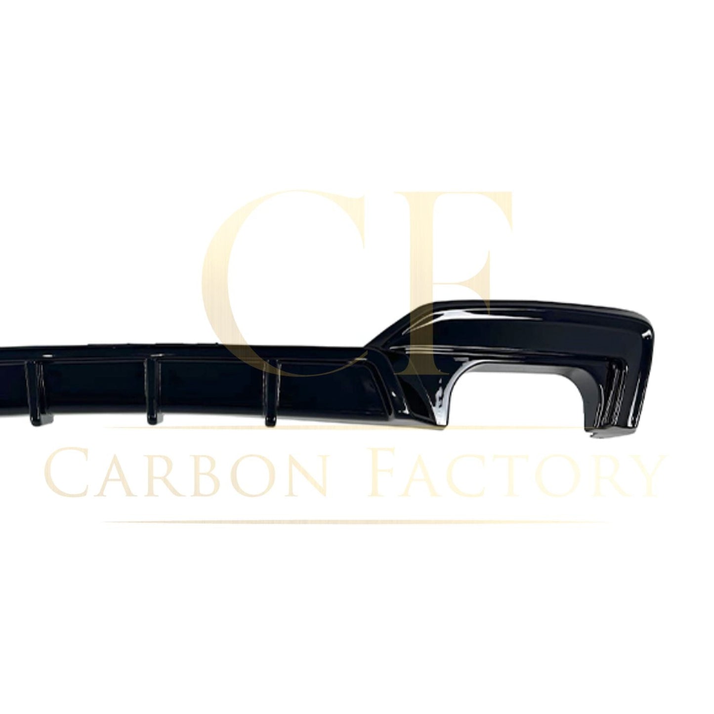 BMW 6 Series F06 F12 F13 M Sport V Style Gloss Black Rear Diffuser 12-17 (Quad Exhaust) by Carbon Factory-Carbon Factory