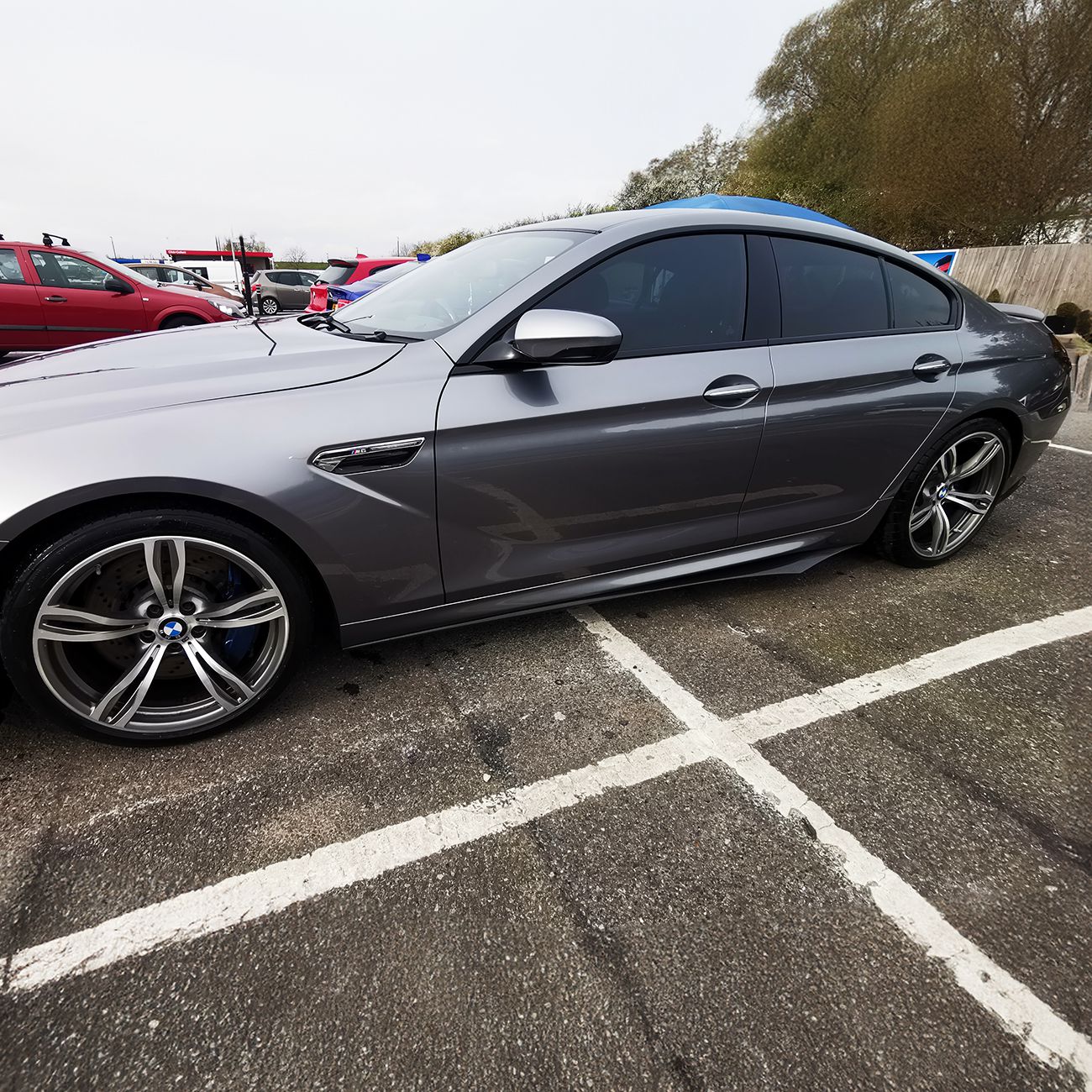 BMW 6 Series F06 inc M6 4 Door V Style Carbon Fibre Side Skirt 11-18-Carbon Factory