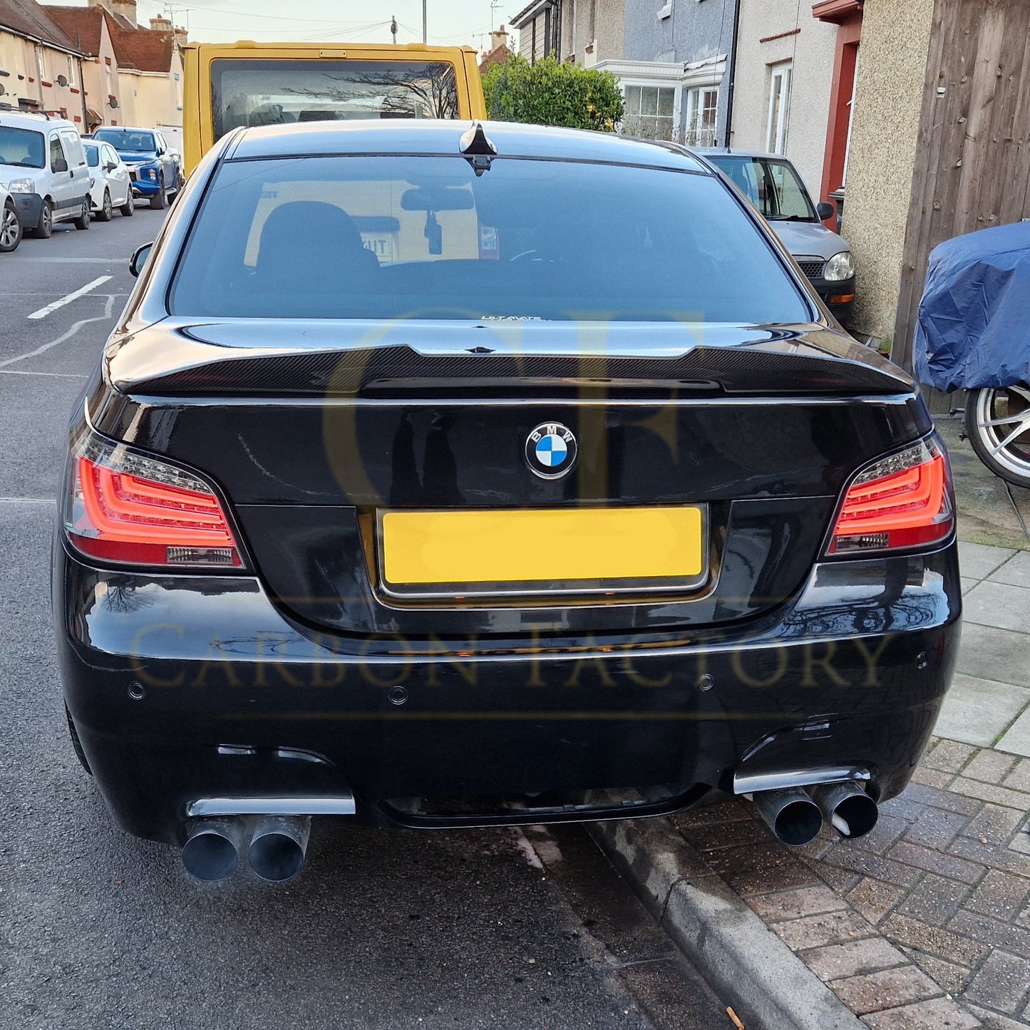 BMW E60 5 Series inc M5 PSM Style Carbon Fibre Boot Spoiler 03-10 by Carbon Factory-Carbon Factory