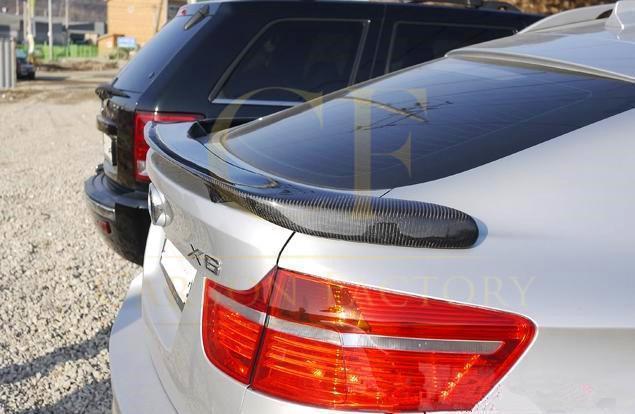 BMW E71 X6 Carbon Fibre Boot Spoiler H Style 09-14 by Carbon Factory-Carbon Factory