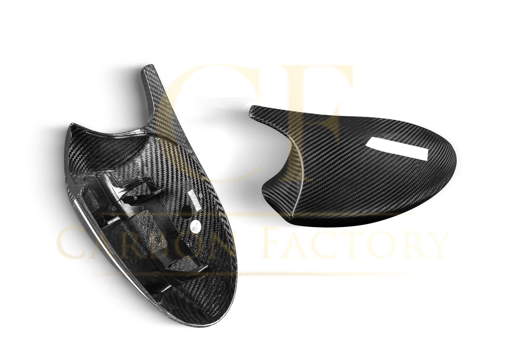 BMW E81 E82 E87 E88 1 Series E90 E92 E93 3 Series Pre-LCI M Style Pre-preg Carbon Fibre Replacement Mirror Covers by Carbon Factory-Carbon Factory