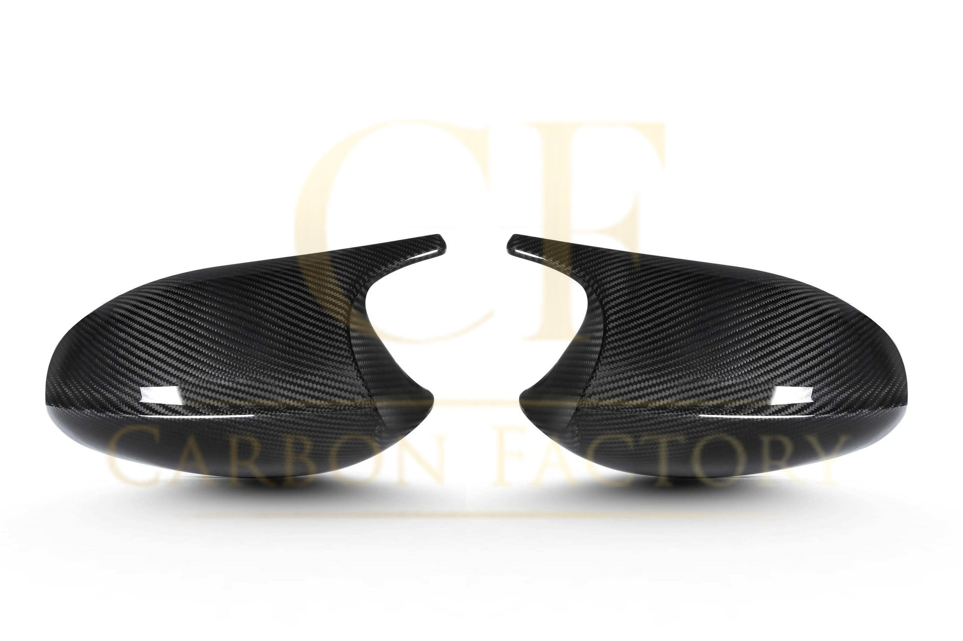 BMW E81 E82 E87 E88 1 Series E90 E92 E93 3 Series Pre-LCI M Style Pre-preg Carbon Fibre Replacement Mirror Covers by Carbon Factory-Carbon Factory