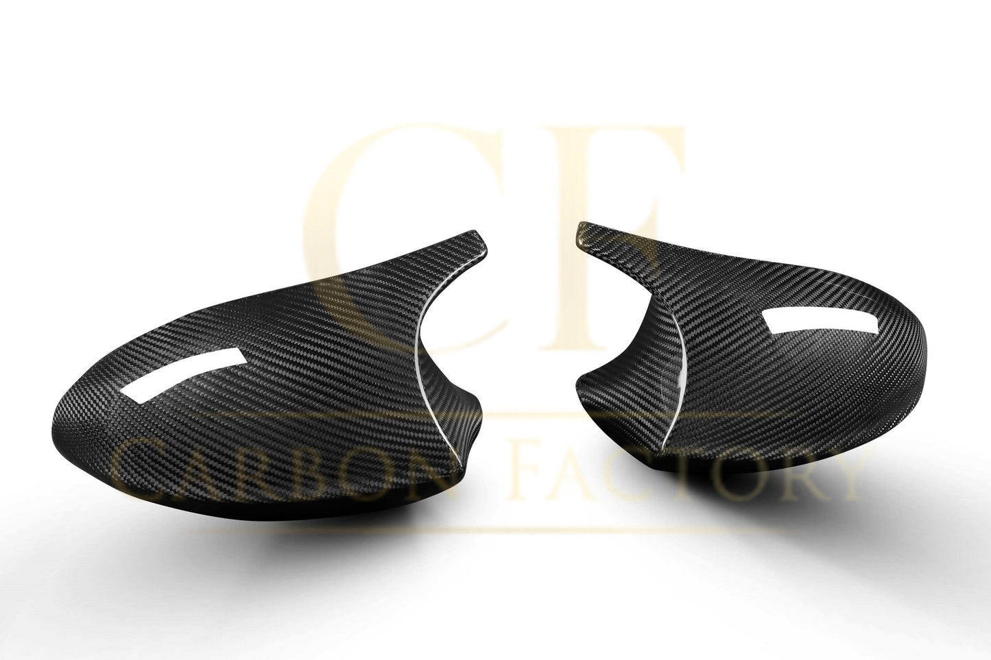 BMW E81 E82 E87 E88 1 Series E90 E92 E93 3 Series Pre-LCI M Style Pre-preg Carbon Fibre Replacement Mirror Covers by Carbon Factory-Carbon Factory