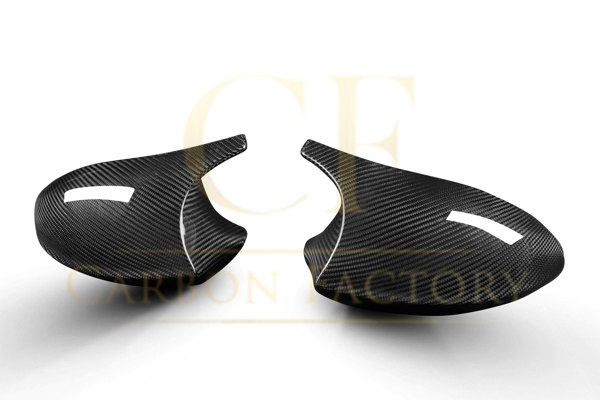 BMW E81 E82 E87 E88 1 Series E90 E92 E93 3 Series Pre-LCI M Style Pre-preg Carbon Fibre Replacement Mirror Covers by Carbon Factory-Carbon Factory