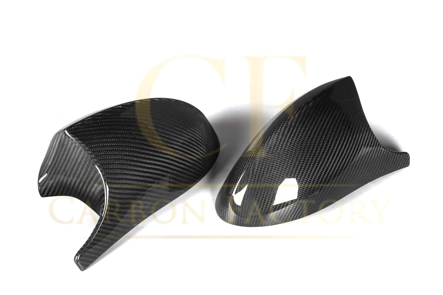 BMW E81 E82 E87 E88 1 Series E90 E92 E93 3 Series Pre-LCI M Style Pre-preg Carbon Fibre Replacement Mirror Covers by Carbon Factory-Carbon Factory