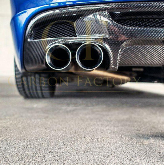 BMW E82 E88 1 Series M Sport Carbon Fibre Rear Diffuser Quad Exhaust 04-13 by Carbon Factory-Carbon Factory