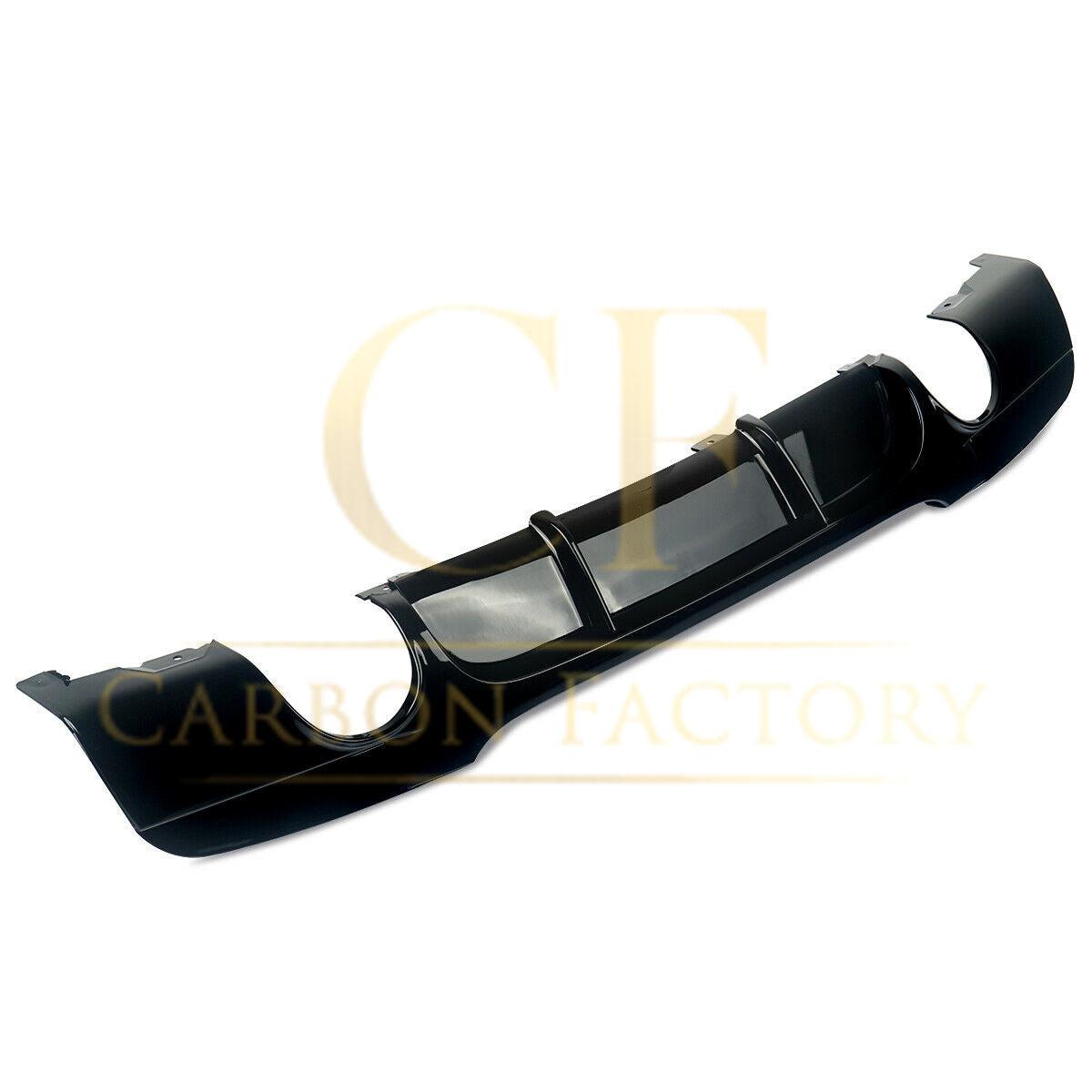 BMW E90 E91 3 Series MP Style Gloss Black Rear Diffuser Dual Exhaust 05-13 by Carbon Factory-Carbon Factory