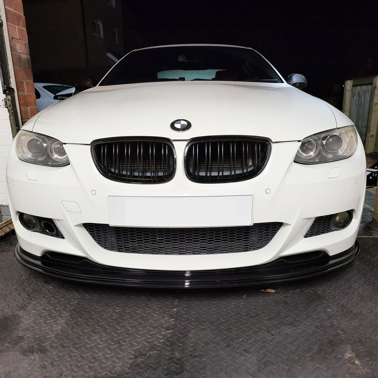 BMW E92 E93 3 Series MP Style Gloss Black Front Splitter 06-09 by Carbon Factory-Carbon Factory