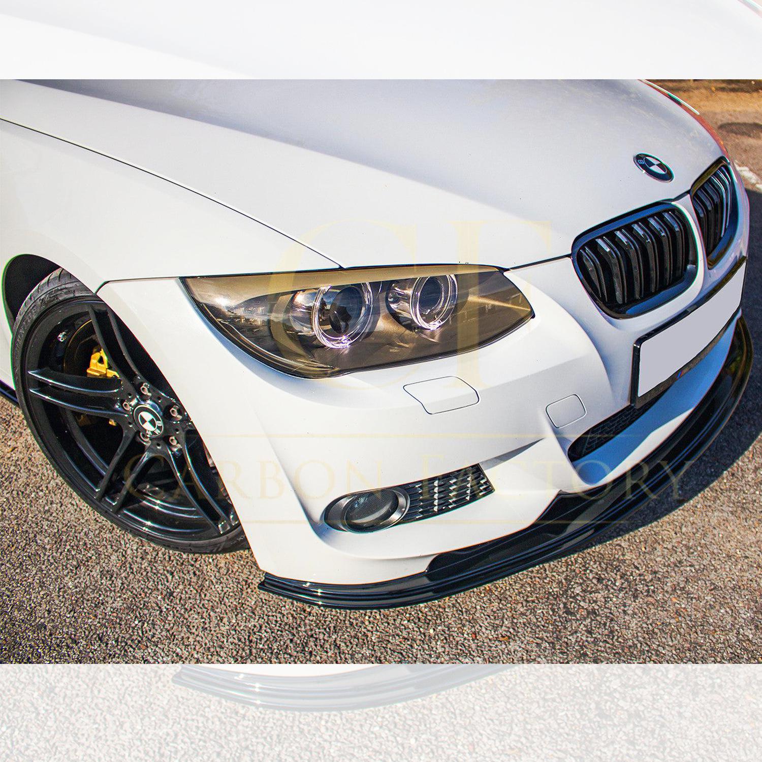 BMW E92 E93 3 Series MP Style Gloss Black Front Splitter 10-13-Carbon Factory