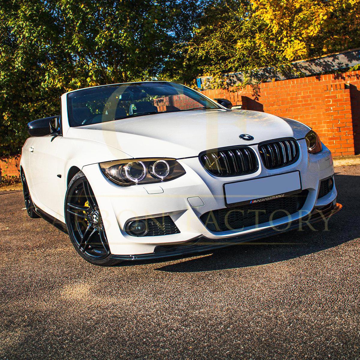 BMW E92 E93 3 Series MP Style Gloss Black Front Splitter 10-13 by Carbon Factory-Carbon Factory