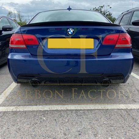 BMW E92 E93 3 Series MP Style Gloss Black Rear Diffuser Dual Exhaust 05-13-Carbon Factory