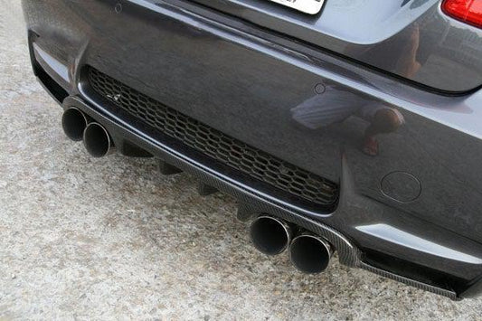 BMW E92 E93 M3 H1 Style Carbon Fibre Rear Diffuser 07-13 by Carbon Factory-Carbon Factory