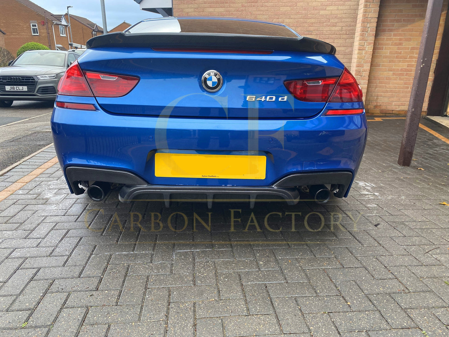 BMW F06 F12 F13 6 Series M Performance Style Carbon Fibre Rear Diffuser 12-16-Carbon Factory