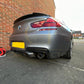 BMW F06 F12 F13 6 Series M Performance Style Carbon Fibre Rear Diffuser 12-16-Carbon Factory