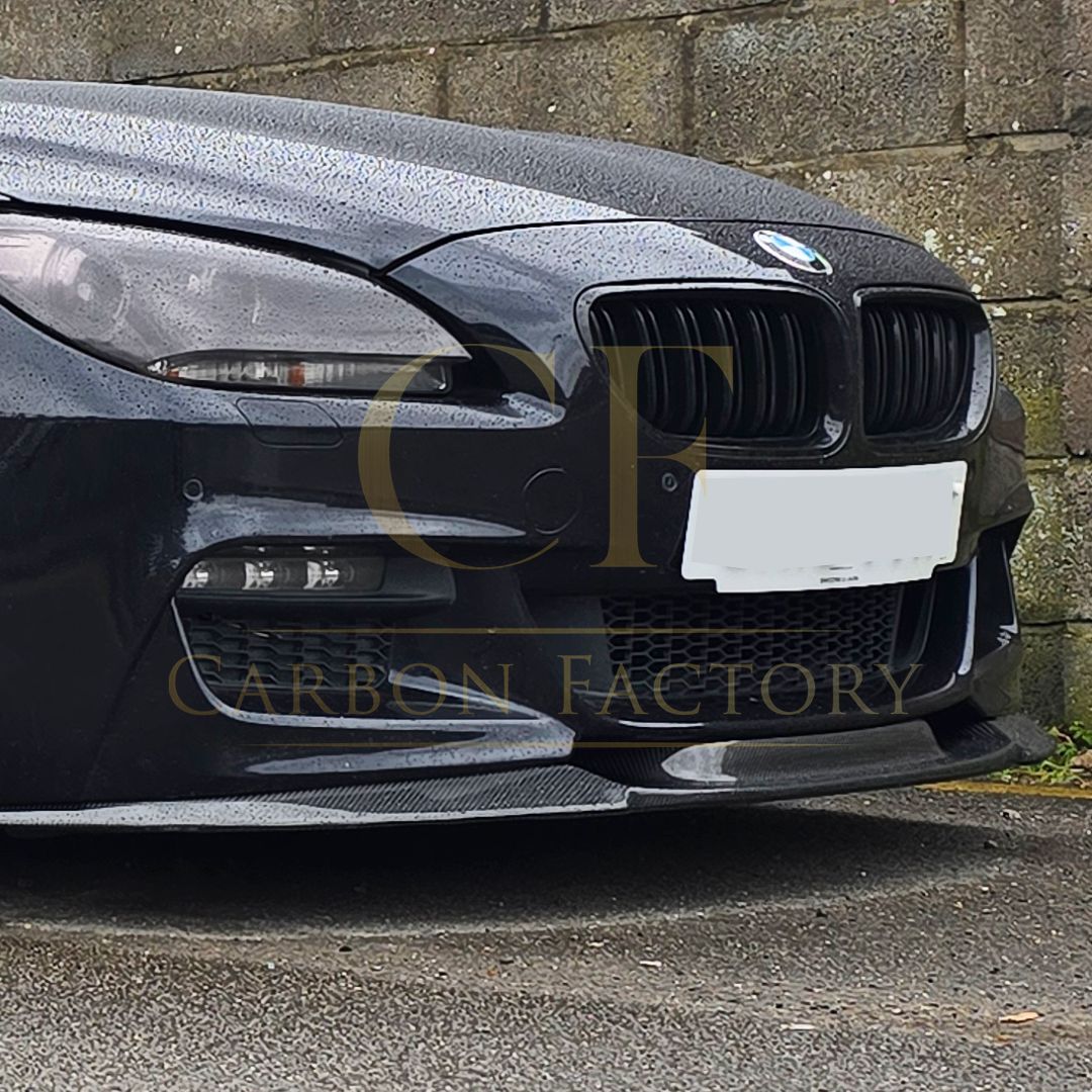 BMW F06 F12 F13 6 Series V Style Carbon Fibre Front Splitter 11-18 by Carbon Factory-Carbon Factory