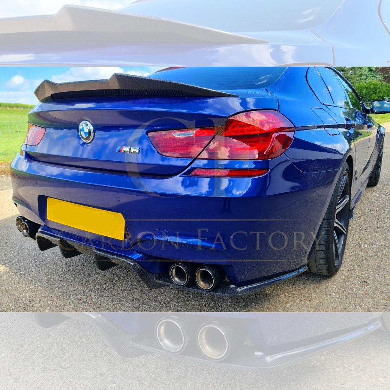 BMW F06 F12 F13 M6 V Style Carbon Fibre Rear Diffuser 11-18 by Carbon Factory-Carbon Factory