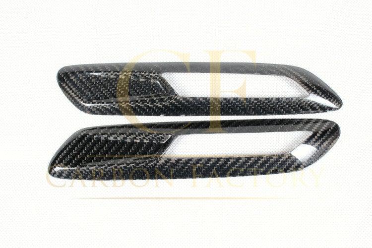 BMW F10 5 Series Carbon Fibre Side Vent Trims 10-17-Carbon Factory