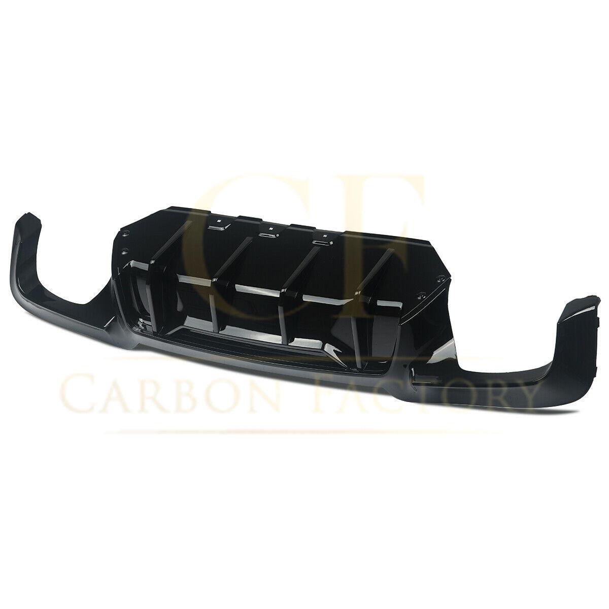 BMW F10 5 Series Gloss Black Competition Rear Diffuser Quad Exhaust 10-17 by Carbon Factory-Carbon Factory