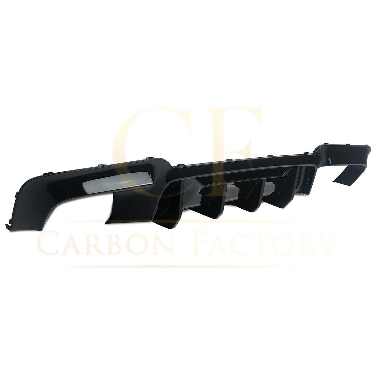 BMW F10 5 Series Gloss Black Competition Rear Diffuser Quad Exhaust 10-17 by Carbon Factory-Carbon Factory