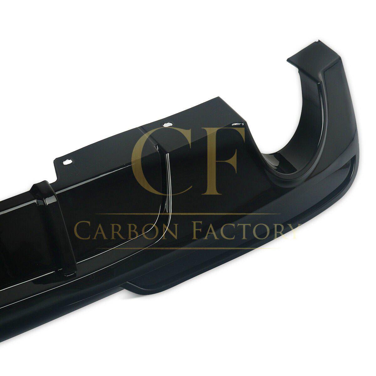 BMW F10 5 Series Gloss Black MP Style Rear Diffuser Dual Exhaust 10-17-Carbon Factory