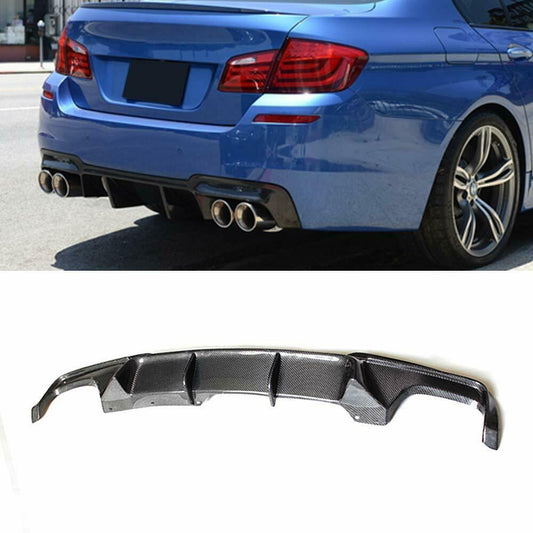 BMW F10 5 Series V Style Carbon Fibre Rear Diffuser 10-17 by Carbon Factory-Carbon Factory