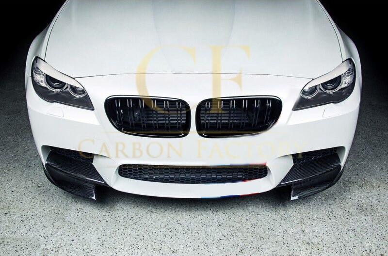 BMW F10 M5 Carbon Fibre Front Splitter Covers 10-17 by Carbon Factory-Carbon Factory