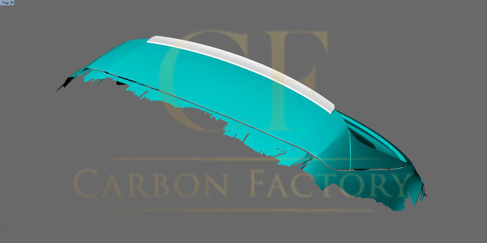 BMW F15 X5 F85 X5M MP Style Carbon Fibre Roof Spoiler 14-18 by Carbon Factory-Carbon Factory