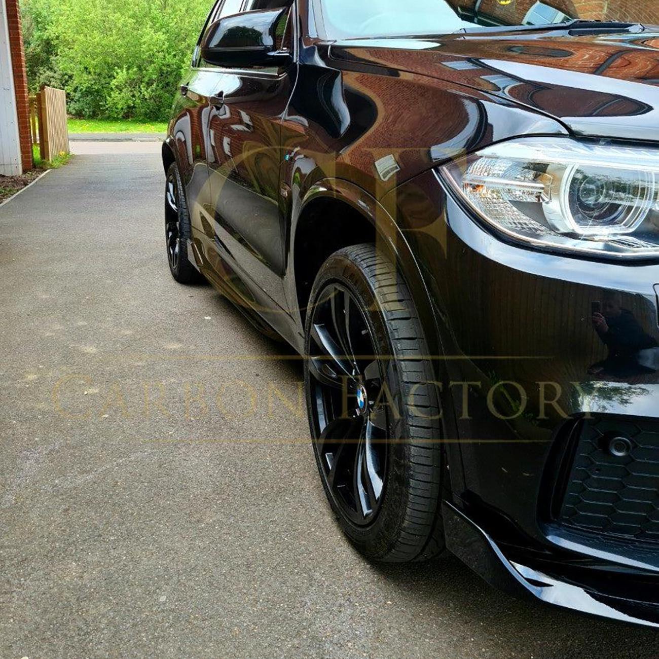 BMW F15 X5 Gloss Black Carbon Factory Style Body Kit Splitter Diffuser Side Skirt Spoiler 13-18 by Carbon Factory-Carbon Factory