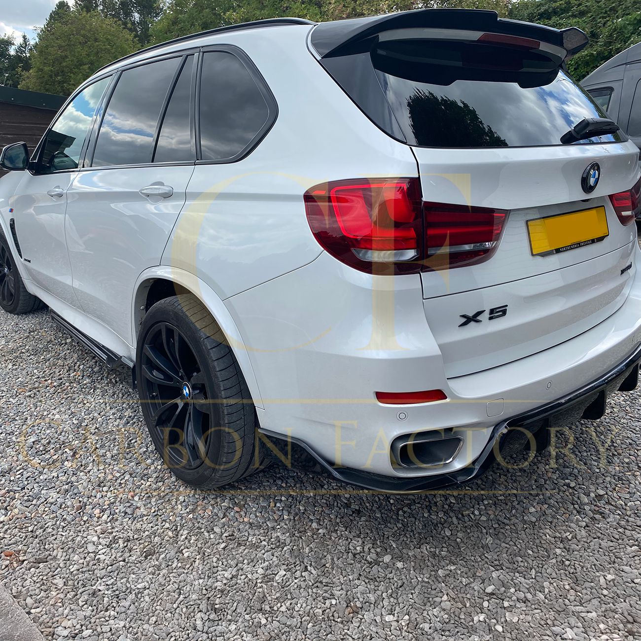 BMW F15 X5 Gloss Black Carbon Factory Style Body Kit Splitter Diffuser Side Skirt Spoiler 13-18 by Carbon Factory-Carbon Factory